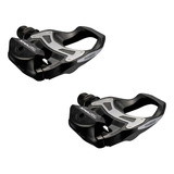 Pedal De Bicicleta Shimano Pd r550l X 2 Cores Pretas 9cm X 7cm X 165mm