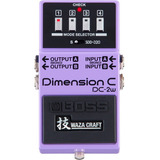 Pedal De Efeito Boss Waza Craft Dimension C Dc-2w Violeta