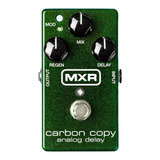 Pedal De Efeito Mxr Carbon Copy Analog Delay M169 Verde