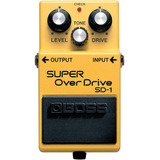 Pedal De Efeito Sd 1 Para Guitarra Boss Super Overdrive Sd1