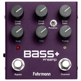 Pedal De Efeitos Análogo Bass Preamp Fuhrmann Cor Roxo