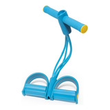 Pedal De Fitness Extrator Banda Resistência 4 Tubos Corda