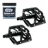 Pedal Gts Plataforma Alumínio Grossa 9/16+graxa Algoo Carbon