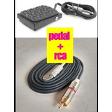 Pedal Máquina Tatuagem Rotativa Cabo Rca Tattoo