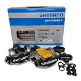 Pedal Shimano Clip Pd m520 Mtb Com Tacos Preto