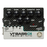 Pedal Tech 21 Vt Bass Di Sansamp Character Series Cor Cinza