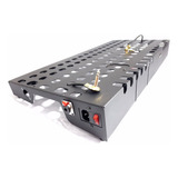 Pedalboard 62x30cm elétrica Completa  kit Jack In Out