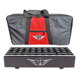 Pedalboard Style 50x30 Com Bag Elétrica Jacks E Fonte