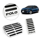 Pedaleira Aço Inox Relevo Preto Polo Automatico 2020 2021