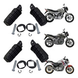 Pedaleira Cbx250 Twister Cb300 Tras Diant Conjunto 4 Peças
