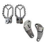 Pedaleira Com Suporte Avançado Aço Inox Crf250 Avtec