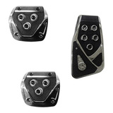Pedaleira De Carro Esportivas Kit 3 Peças Uno Palio Fox Gol