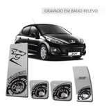 Pedaleira Descanso Aço Inox Premium Peugeot 207 Conta Giros