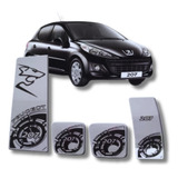 Pedaleira Descanso Aço Inox Premium Peugeot 207 Conta Giros