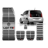 Pedaleira Descanso Pé Vw Up Tsi Em Aço Inox Premium