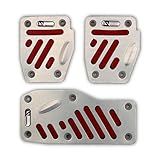 PEDALEIRA EM ALUMINIO ANODIZADO MODELO III VERMELHO