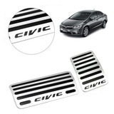 Pedaleira Freio Acelerador Inox Civic Automatico Exr Si 2015