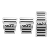 Pedaleira Para Hb20 Manual Em Aço Inox