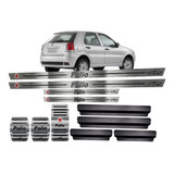 Pedaleira Soleira Aço Inox Fiat Palio Way Vinil