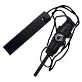 Pederneira Sobrevivência Camping Acendedor Magnésio Preto Cordilheira Sport