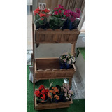 Pedesta Em Madeira Suporte Para Plantas estante Decorativa