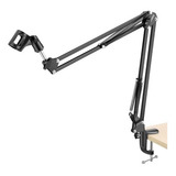 Pedestal De Mesa Suporte Braço Articulado Para Microfones