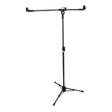 Pedestal De Microfone Duplo S haste Vector Pmv 02 Psht