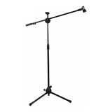 Pedestal Duplo Suporte Microfone Girafa E Reto 2 Cachimbos