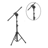Pedestal Microfone Tripé Girafa 2 Estágio Altura Cachimbo