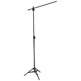 Pedestal Para 1 Microfone Girafa ASK TPA Preto