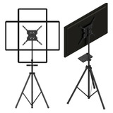 Pedestal Para Televisão Prateleira Regula Altura Telescopica