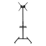 Pedestal Para Tv De Chão 19 32 42 43 49 50 55 Até 56 Polegadas Cor Preto