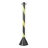 Pedestal Pvc Rigido Zebrado Am preto 95cm Deltaplus