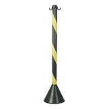 Pedestal Pvc Rigido Zebrado Am preto 95cm Deltaplus