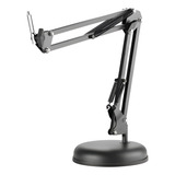 Pedestal Suporte Articulado Base Móvel De Mesa P Microfone