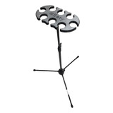 Pedestal Suporte Descanso Saty P 6 Microfones Com Ou Sem Fio