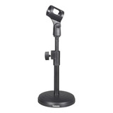 Pedestal Suporte Microfone Mesa Studio Radio Tripé Tomate