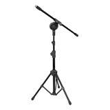 Pedestal Suporte Para Microfone Compacto 2 Níveis - Mpe4bk
