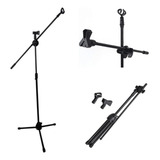 Pedestal Suporte Universal Para Microfone Girafa Pt90 Konect