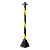 Pedestal Zebrado Organizador Fila Sinalização Para Corrente