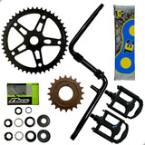 Pedivela Monobloco Bicicleta Aro 26 20   Kit Completo Centro