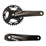 Pedivela Single Coroa 34 Den Engrenagem Removível Gts 175mm