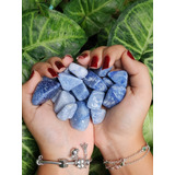 Pedra Ágata Natural Polida 1kg Azul Decoração Aquários Etc
