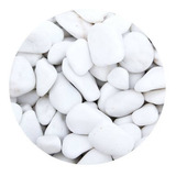 Pedra Branca Jardim 1kg Mármore Branco Decoração Seixo