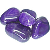 Pedra Cristal Natural Rolada Quartzo Agata Roxa 01kg Semi Preciosas Magia Da Pedra