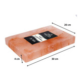 Pedra De Sal Himalaia Rosa Original Velez 30x20 P Churrasco