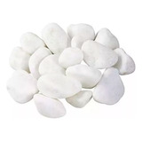 Pedra Dolomita Branca Seixo Jardim Vasos Saco 2 Kg N 3