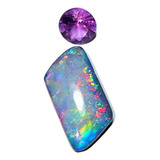 Pedra Opala Natural Arco íris Rara 2 2 Ct Pedra Ametista