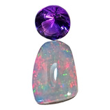 Pedra Opala Natural Rara 1 38 Ct Pedra Ametista Roxa Nobre