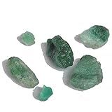 Pedra Preciosa Esmeralda Verde áspera 28 50 Quilates Natural Bruto Lote De 6 Peças Esmeralda Verde